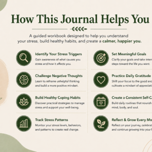 Stress Processing Journal Printable PDF | 29 Pages | Anxiety & Stress Relief Workbook